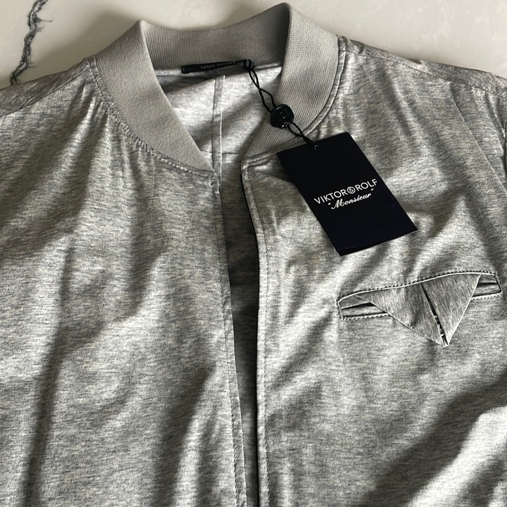 Viktor & Rolf wax coated bomber jacket size 52IT L US made in Italy